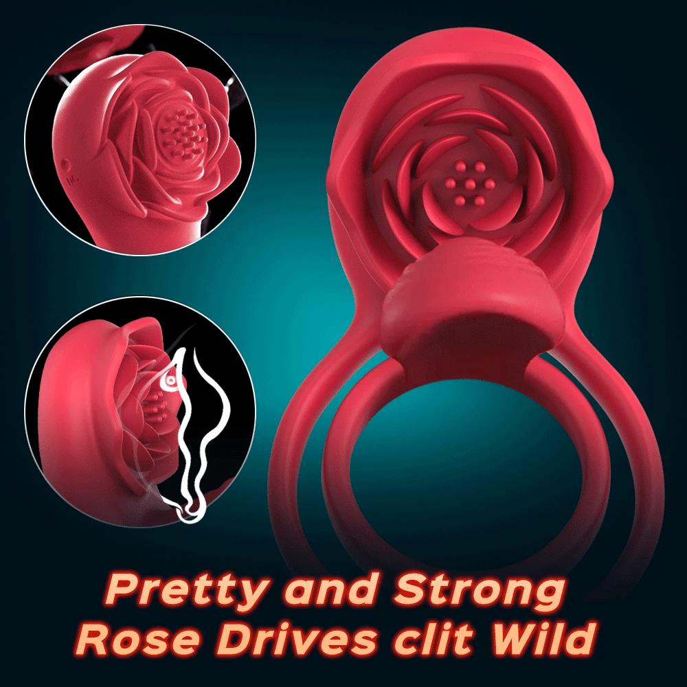 3-in-1 Rose Vibrating Penis Sleeve Double Cock Ring & Clitoral Stimula Pumpy Joy 3-in-1 Rose Vibrating Penis Sleeve Double Cock Ring & Clitoral Stimula Pumpy Joy