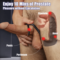Hark - Lifelike Thrusting Vibrating Prostate Massager with Penis Ring