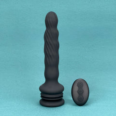 Apex Pillar Dual-Action Thrusting Vibrator – 14 Modes, Remote Control & Heavy-Duty Suction Base