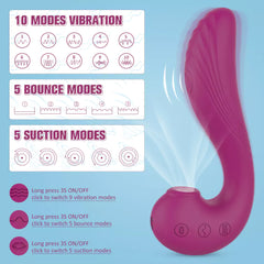 ANGEL-3 in 1 Clitoral Sucking Licking and G Spot Vibrator
