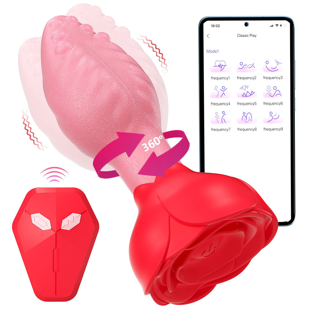 360° Licking Teaser with Rose Base Anal Teaser