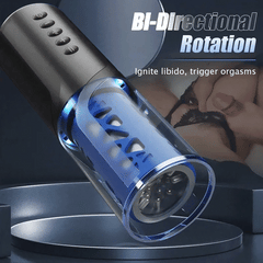 Enduro - 6 Bi-Directional Telescopic Rotation Masturbator with Suction Base