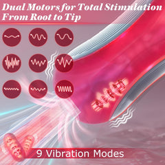 Peanuts Pussy Pocket Dual motor vibro tunnel Vibrating masturbator