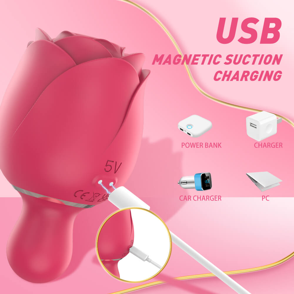 Immortal flower 6: Rose Vibrator With 9 Vibration Sucking Sex Toy Pumpy Joy Immortal flower 6: Rose Vibrator With 9 Vibration Sucking Sex Toy Pumpy Joy