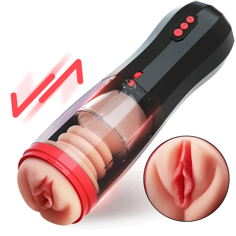 Roka - Lifelike Automatic 5 Thrusting 10 Vibrating Vocable Masturbation Cup