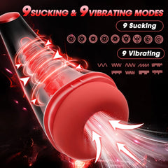 Horn - Powerful Sucking & Vibrating Heating Male Masturbator