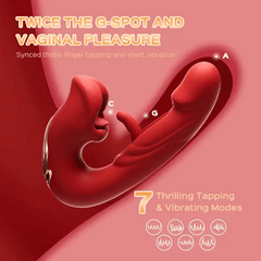 SensaTongue - Clitoral Stimulator with Biting Mouth and Tapping Rabbit Vibrations
