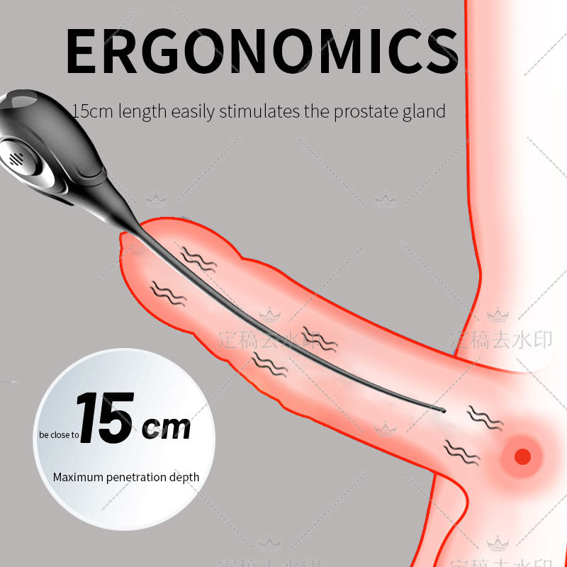 Tingling sensation stimulates urethra and prostate gland Vibrator