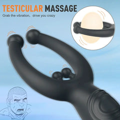 Demon:Prostate Massager P-spot Butt Plug 9 Vibrating Male Sex Toy