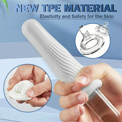 Manual Erotic Jelly Masturbation Cup Disposable Stretch Male Transparent Masturbator 6 PCS