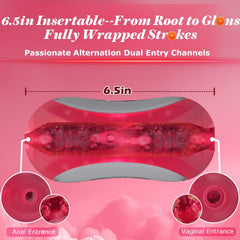 Peanuts Pussy Pocket Dual motor vibro tunnel Vibrating masturbator