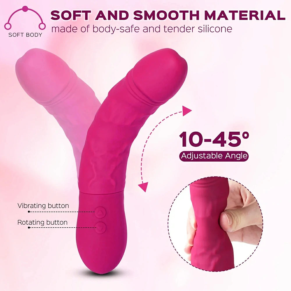Cupid - Full Rotation Vibrating Dildo 6 Inch Pumpy Joy Cupid - Full Rotation Vibrating Dildo 6 Inch Pumpy Joy
