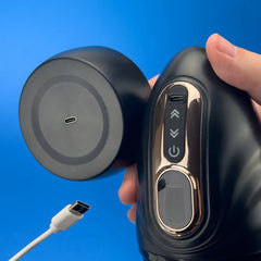 Realistic Mouth Male Masturbator with 104°F Heating & 9 Vibration Modes - Lifelike Oral Stroker for Men with LED Display