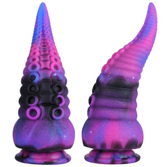 Orsen Tentacle Silicone Rainbow Dildo with Big Suction Cup 8.66 Inch