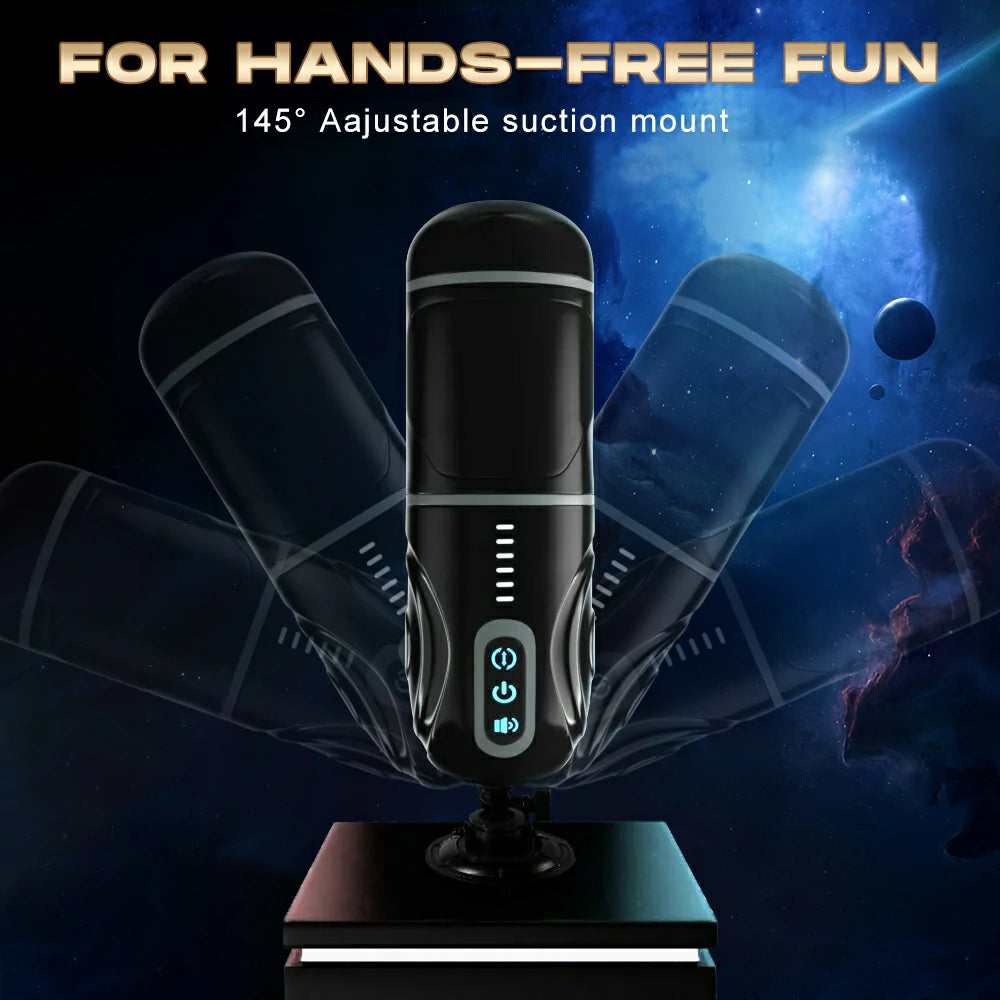 ThrustMaster - 7 Thrusting Rotation Male Masturbator with Suction Base Pumpy Joy ThrustMaster - 7 Thrusting Rotation Male Masturbator with Suction Base Pumpy Joy
