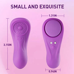 Undercover - 7 Vibrating Wearable Low Noise Panty Egg Vibrator Magnetic Clip