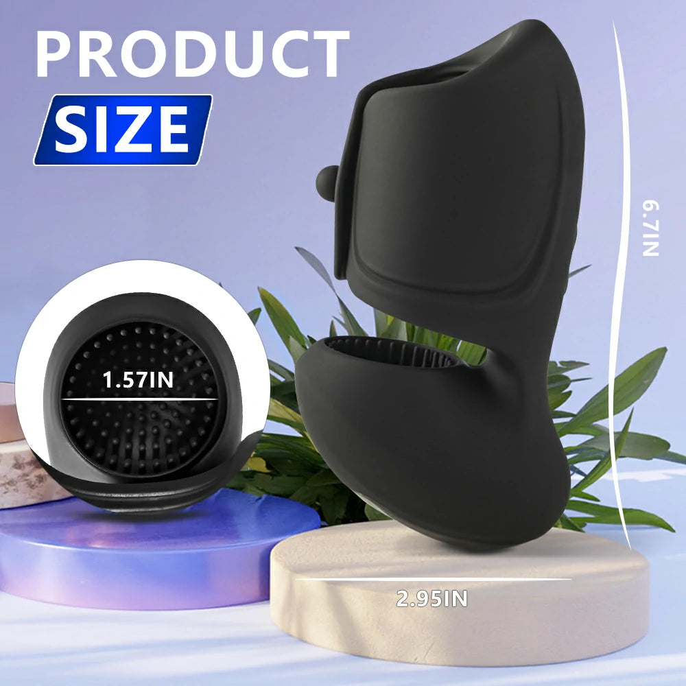 Adustable Covered Vibrating Male Masturbator Penis Massager Pumpy Joy Adustable Covered Vibrating Male Masturbator Penis Massager Pumpy Joy