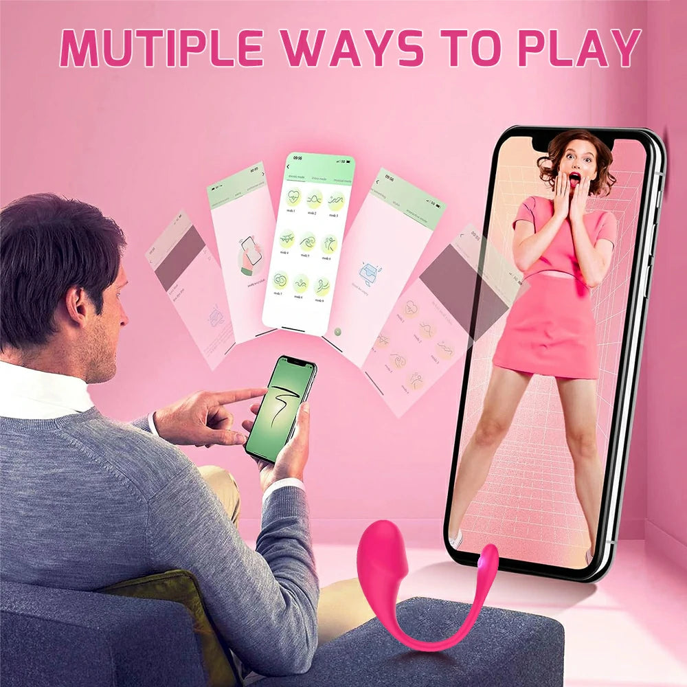 APP Remote Control Long Distance Bluetooth Wearable Panty Couple G-spo Pumpy Joy APP Remote Control Long Distance Bluetooth Wearable Panty Couple G-spo Pumpy Joy