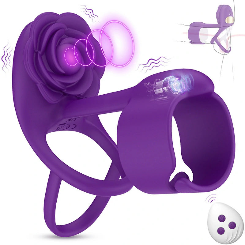 RIDMII - 3IN1 Rose Upgrade Vibrating Cock Ring Pumpy Joy RIDMII - 3IN1 Rose Upgrade Vibrating Cock Ring Pumpy Joy