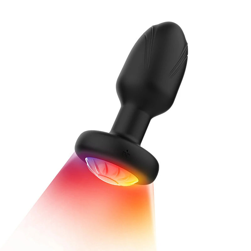 dancing queen - LED Anal plug 360 degree rotation with remote control