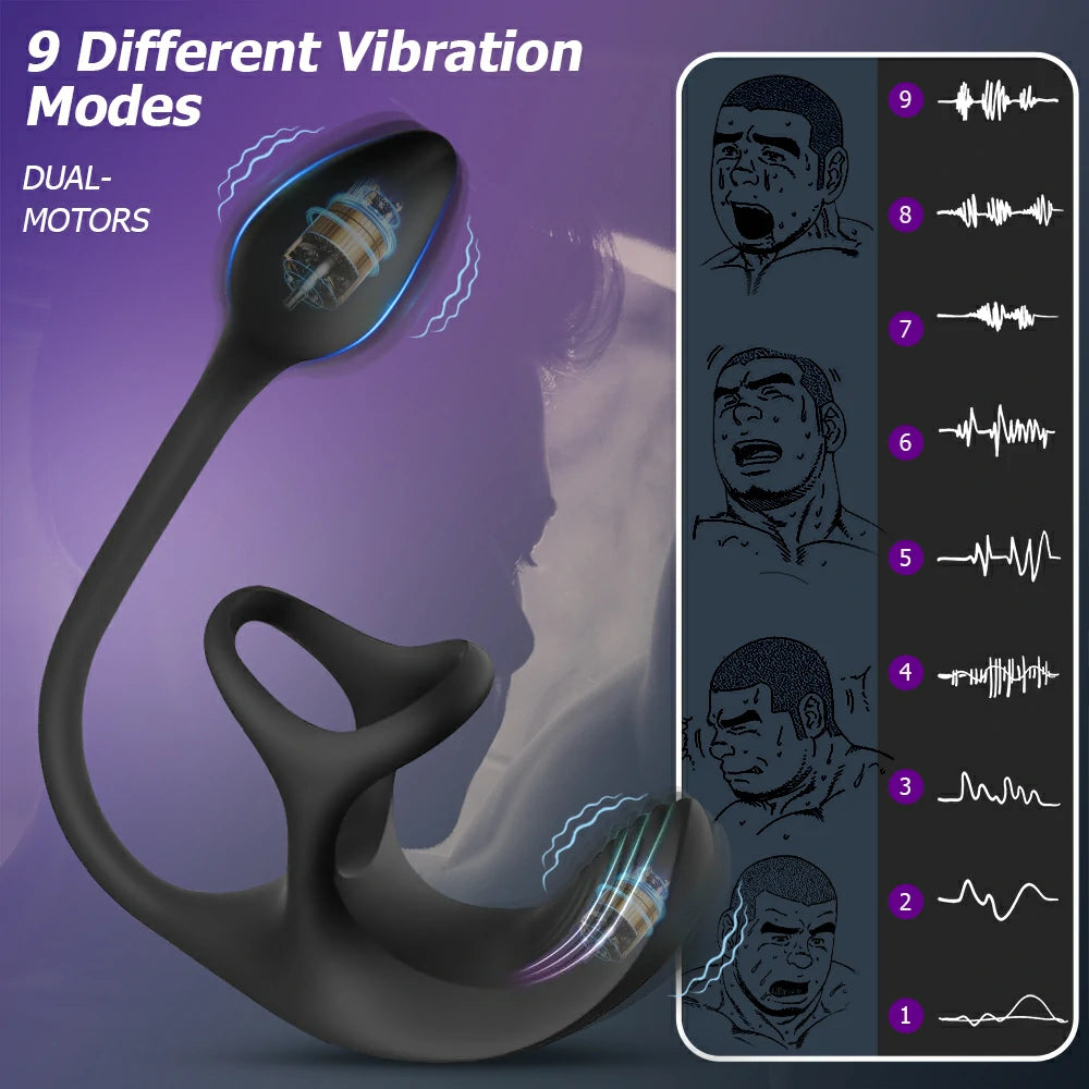 Apex - Spherical Vibrating Anal Plug with Penis Cock Rings Pumpy Joy Apex - Spherical Vibrating Anal Plug with Penis Cock Rings Pumpy Joy