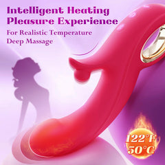 4 in 1 High Frequency Vibration ball and Smart Heating Vibrator