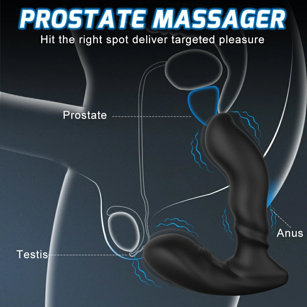9 Vibration Prostate Massager with Remote Control Anal Plug Pumpy Joy 9 Vibration Prostate Massager with Remote Control Anal Plug Pumpy Joy