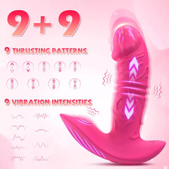 App Control Thrusting & Vibrating Rose Wearable Vibrator