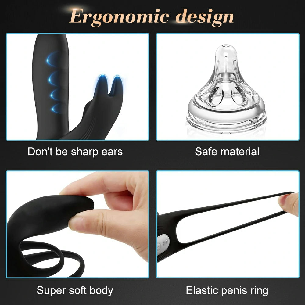 dance together - vibrating cock sleeve with clit stimulator couple toy Pumpy Joy dance together - vibrating cock sleeve with clit stimulator couple toy Pumpy Joy