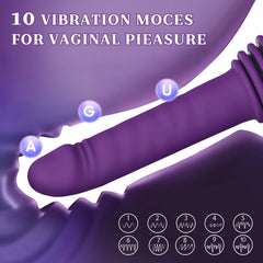 3 in 1 Powerful 145° Adjustable Base Dildo Machine 11.81 Inch Heating Thrusting Vibrating