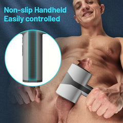 Raiden-Automatic 5 Telescopic Rotation 7 Vibrations Handheld Male Masturbation Cup
