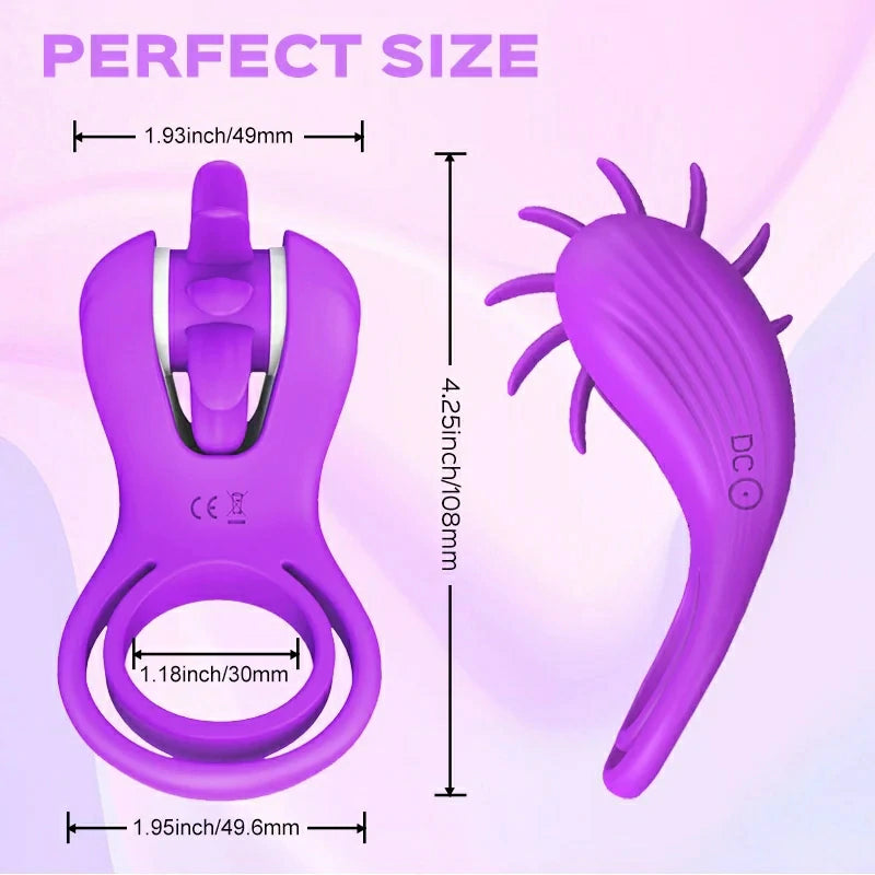 Roller - Spinning Licking Stimulator & Vibrating Penis Ring for Couple Pumpy Joy Roller - Spinning Licking Stimulator & Vibrating Penis Ring for Couple Pumpy Joy