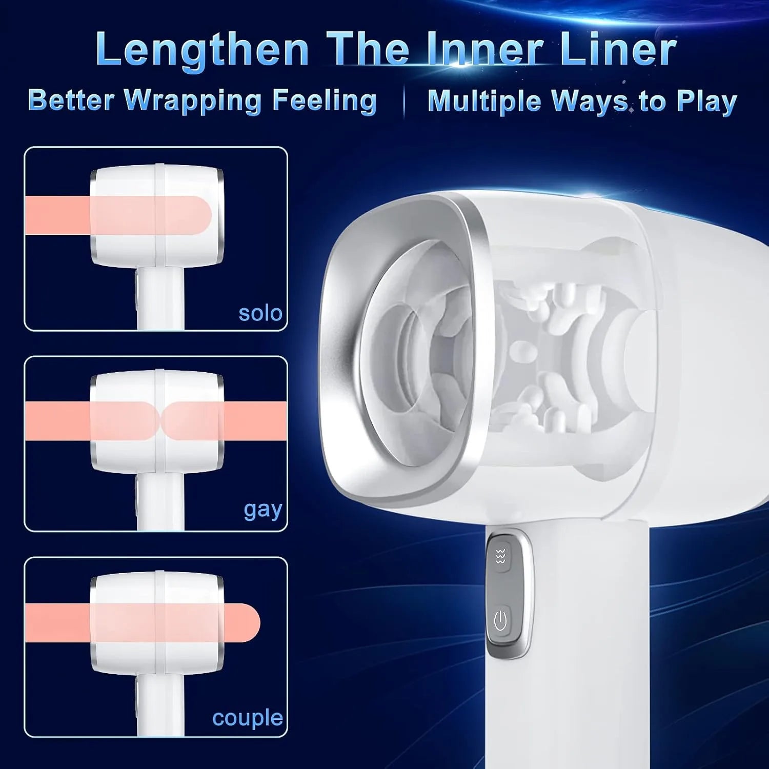 Handy - Automatic Open-ended Handheld Design Male Masturbator Pumpy Joy Handy - Automatic Open-ended Handheld Design Male Masturbator Pumpy Joy
