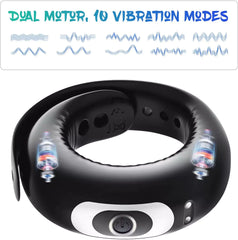 Vibrating Penis Ring with Adjustable Buckle