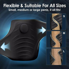 Belt Design Ribbed Tunnel APP Control Male Masturbator Penis Vibrator Trainer