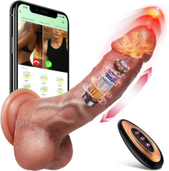 8.4" APP Control Thrusting Vibrator Dildo with Heating Function