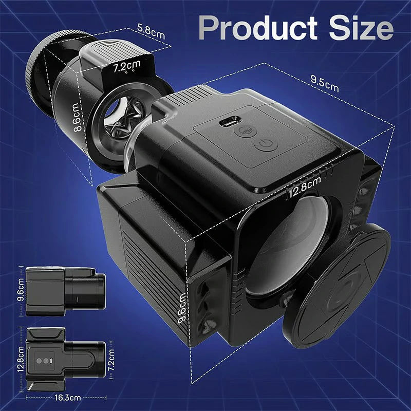 Dogo - Camera Shape 3 IN1 Detachable Multifunctional Masturbator Male Pumpy Joy Dogo - Camera Shape 3 IN1 Detachable Multifunctional Masturbator Male Pumpy Joy