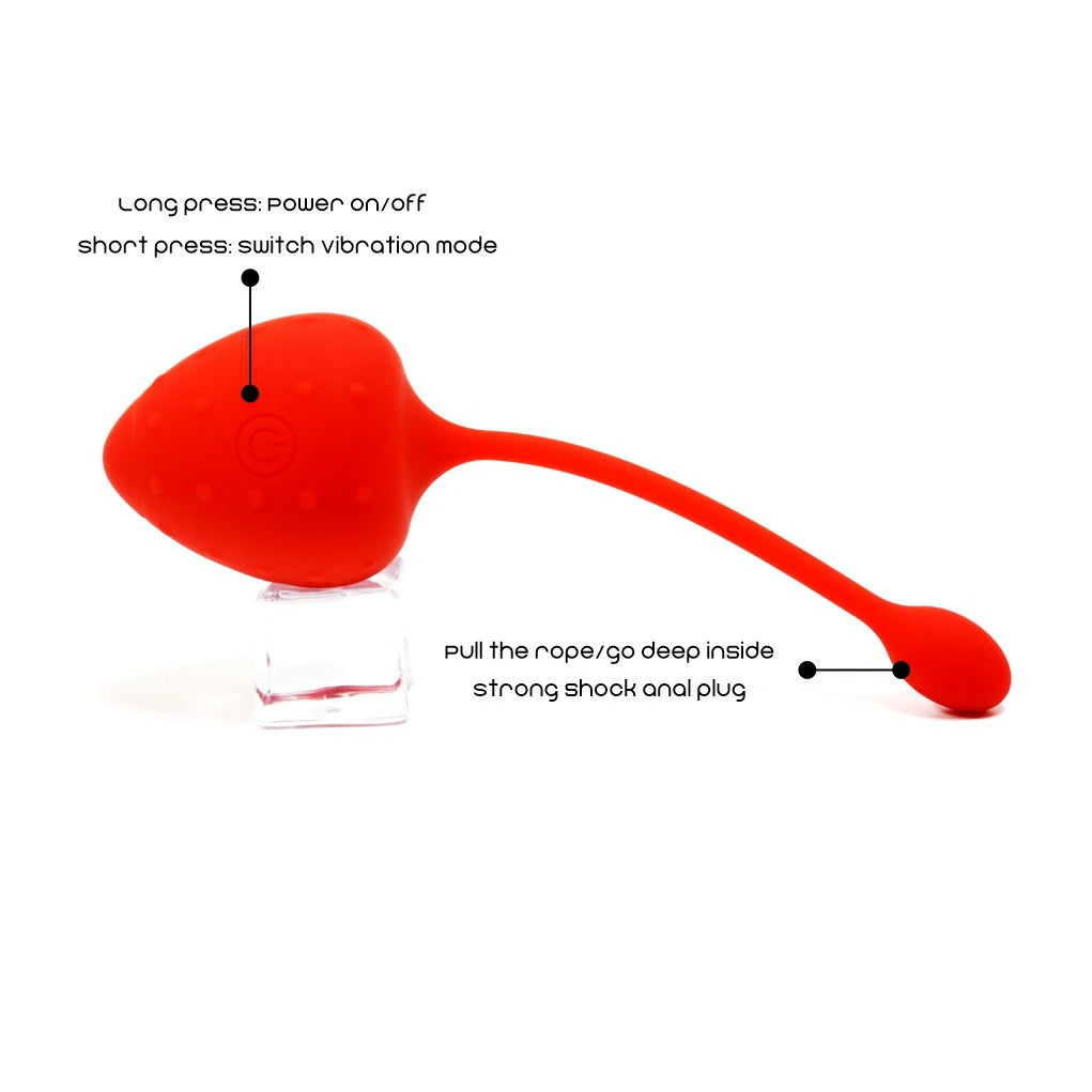 Sweet Strawberry - APP Control Kegel Vibrator Egg Adult toy Pumpy Joy Sweet Strawberry - APP Control Kegel Vibrator Egg Adult toy Pumpy Joy