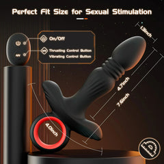 Ring Handle Design Vibrating Butt Plug with APP control