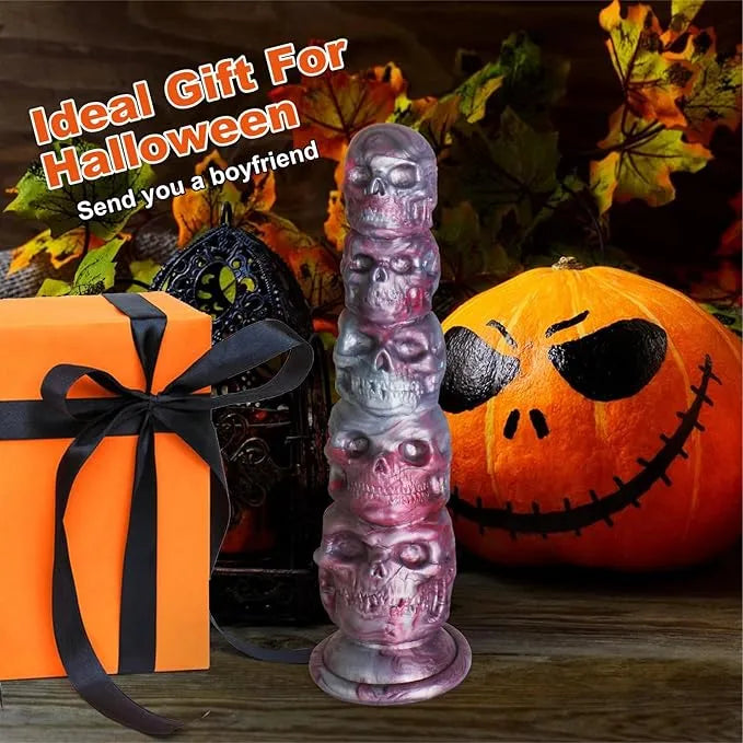 Huge Fantasy Dildo for Halloween2024 with Suction Cup 2 sizes horror skull