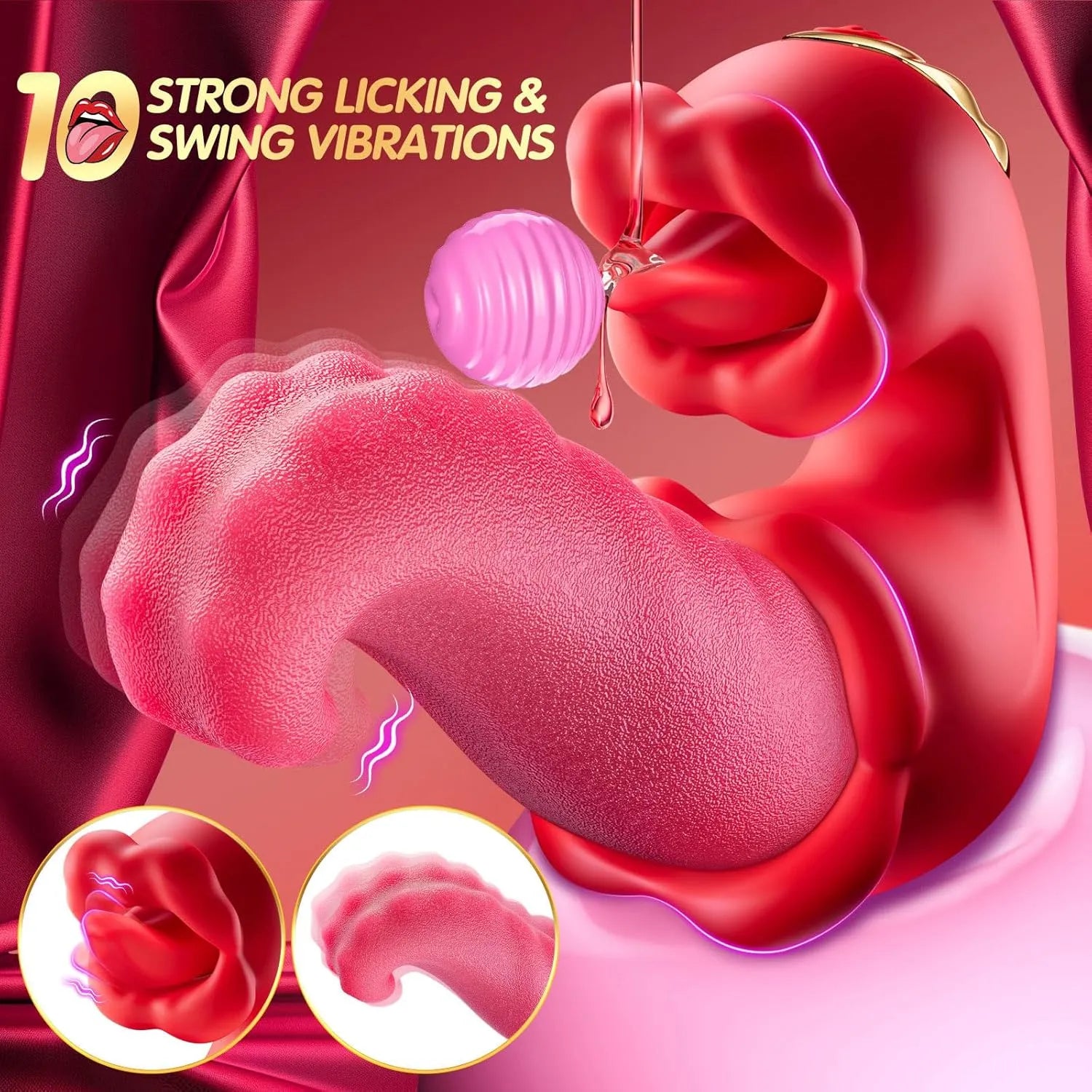 Medusa - Pall in 1 Tongue Thrusting Vibrators Dildo Rose Sex Toys Pumpy Joy Medusa - Pall in 1 Tongue Thrusting Vibrators Dildo Rose Sex Toys Pumpy Joy