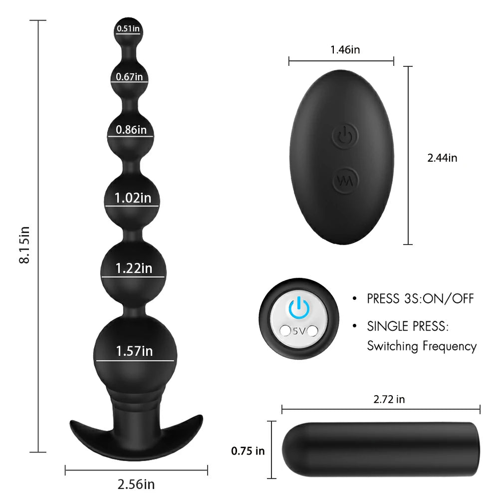 Anal Sex Toy Silicone Butt Plug Soft Silky Anal Bead with 9 Vibration Pumpy Joy Anal Sex Toy Silicone Butt Plug Soft Silky Anal Bead with 9 Vibration Pumpy Joy