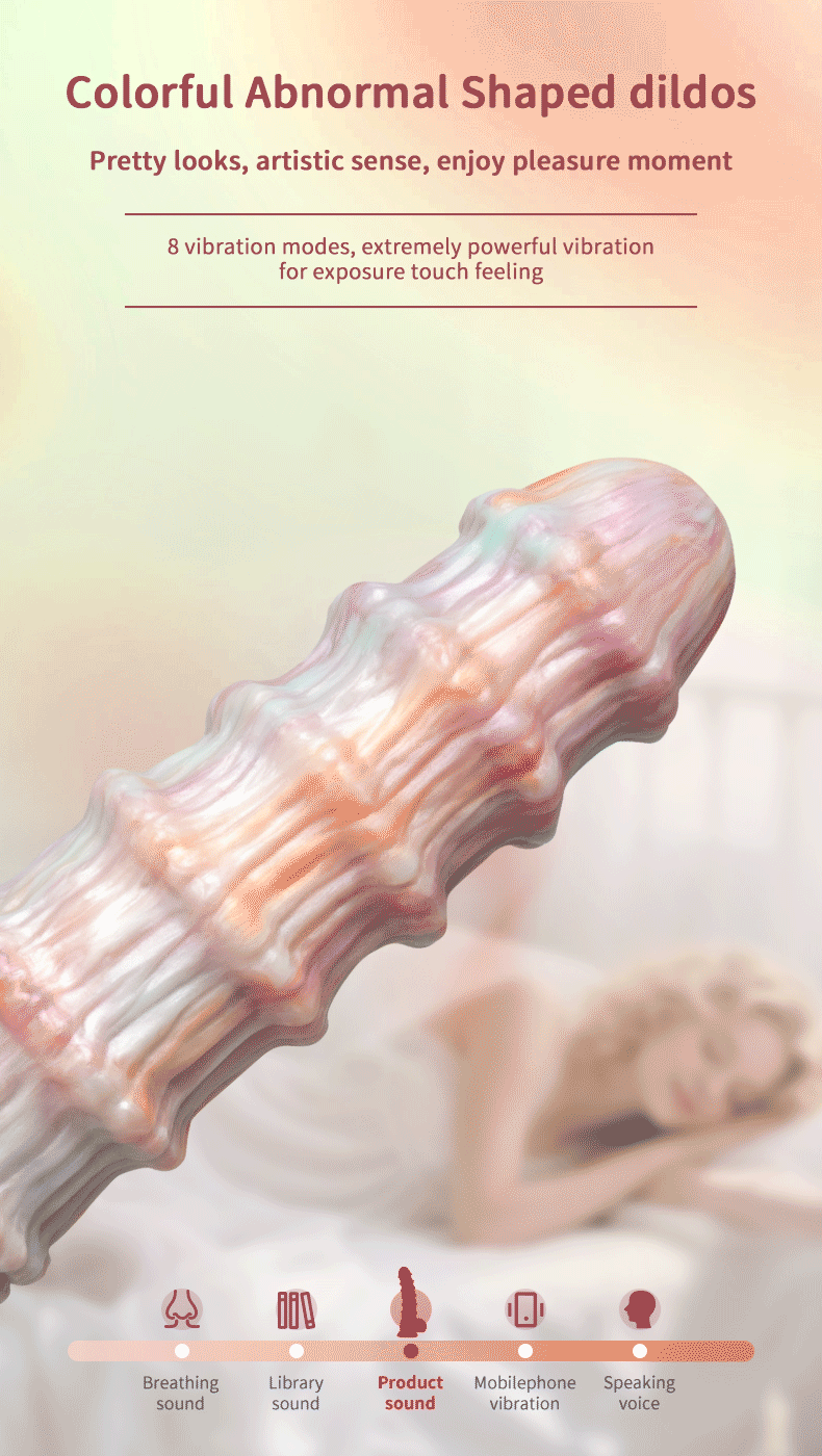 10.4inch Colorful Liquid Silicone Monster Fantasy Kinky Dildo