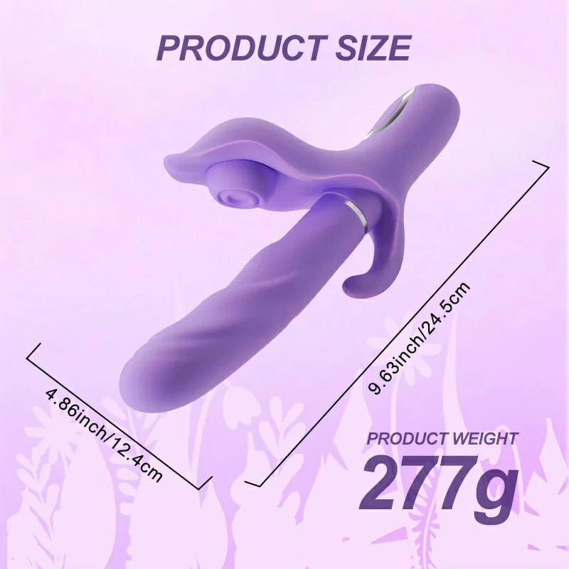 4 in 1 Thrusting and Flapping G-spot Rabbit Vibrator Pumpy Joy 4 in 1 Thrusting and Flapping G-spot Rabbit Vibrator Pumpy Joy
