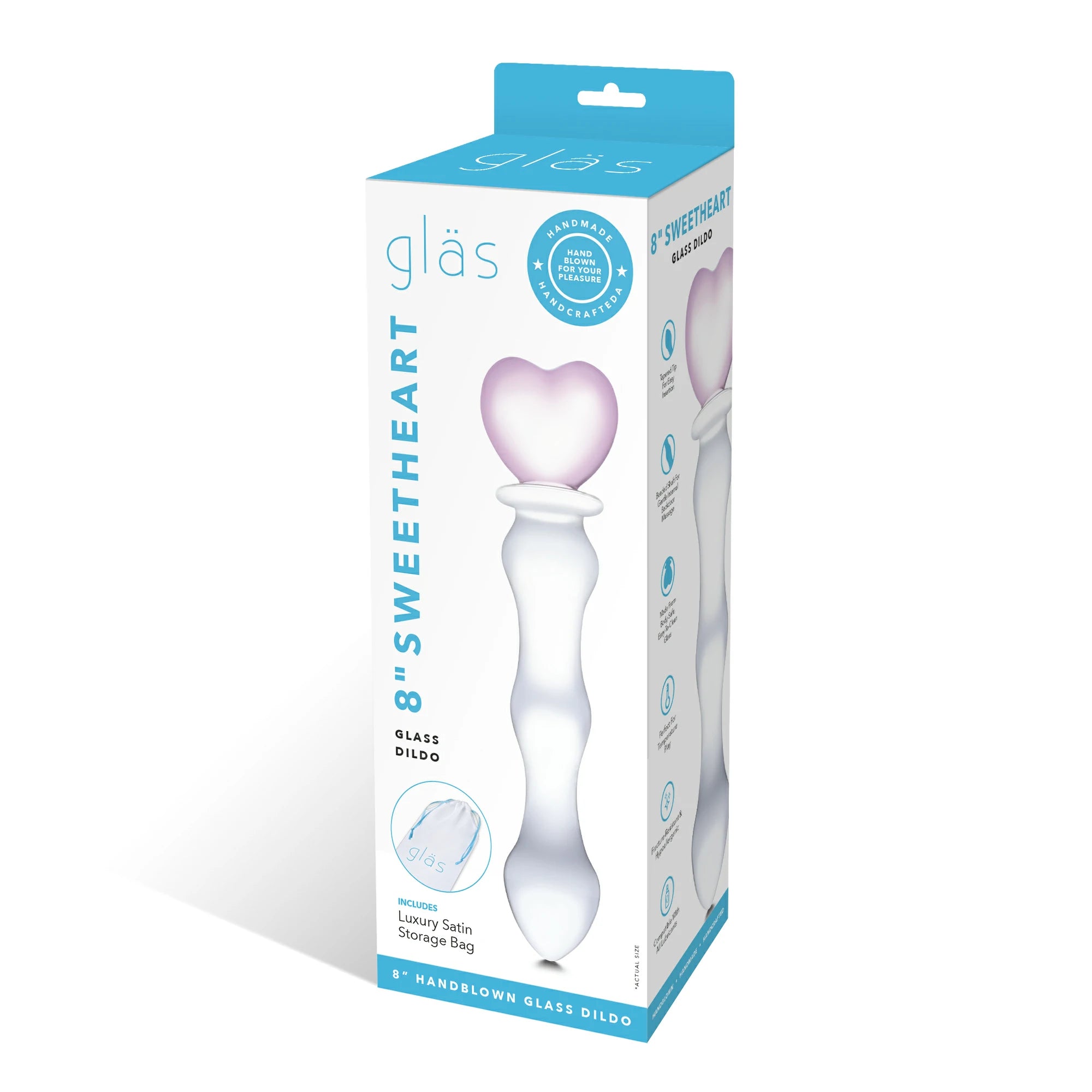 Pink heart glass dildo anal dildo Pumpy Joy Pink heart glass dildo anal dildo Pumpy Joy