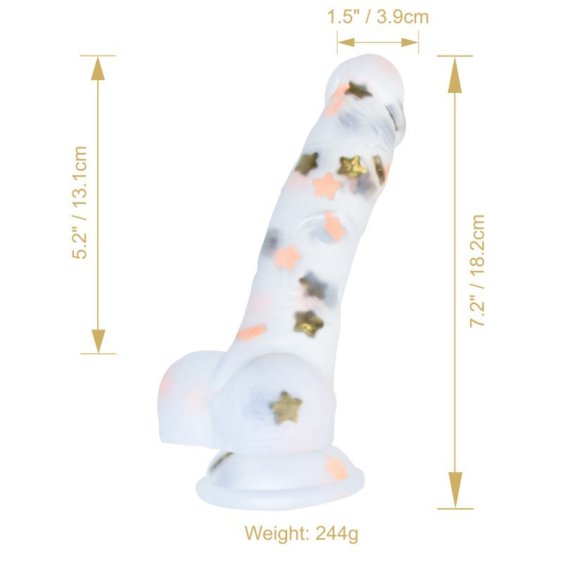 new2025 Jelly Transparent Silicone Dildos realistic Penis with Suction Cup 6ver