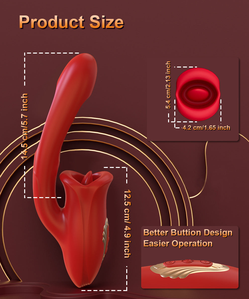 3 in 1 2025 Rabbit Vibrator - Dual Stimulation G-Spot & Clitoral Vibrator with 10 Vibration Modes