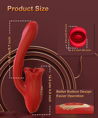 3 in 1 2025 Rabbit Vibrator - Dual Stimulation G-Spot & Clitoral Vibrator with 10 Vibration Modes