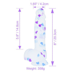 new2025 Jelly Transparent Silicone Dildos realistic Penis with Suction Cup 6ver