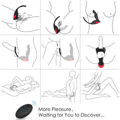 Langer RCT: Finger Shape 3 in 1 Prosate Massager + Cock Ring + Ball Loop